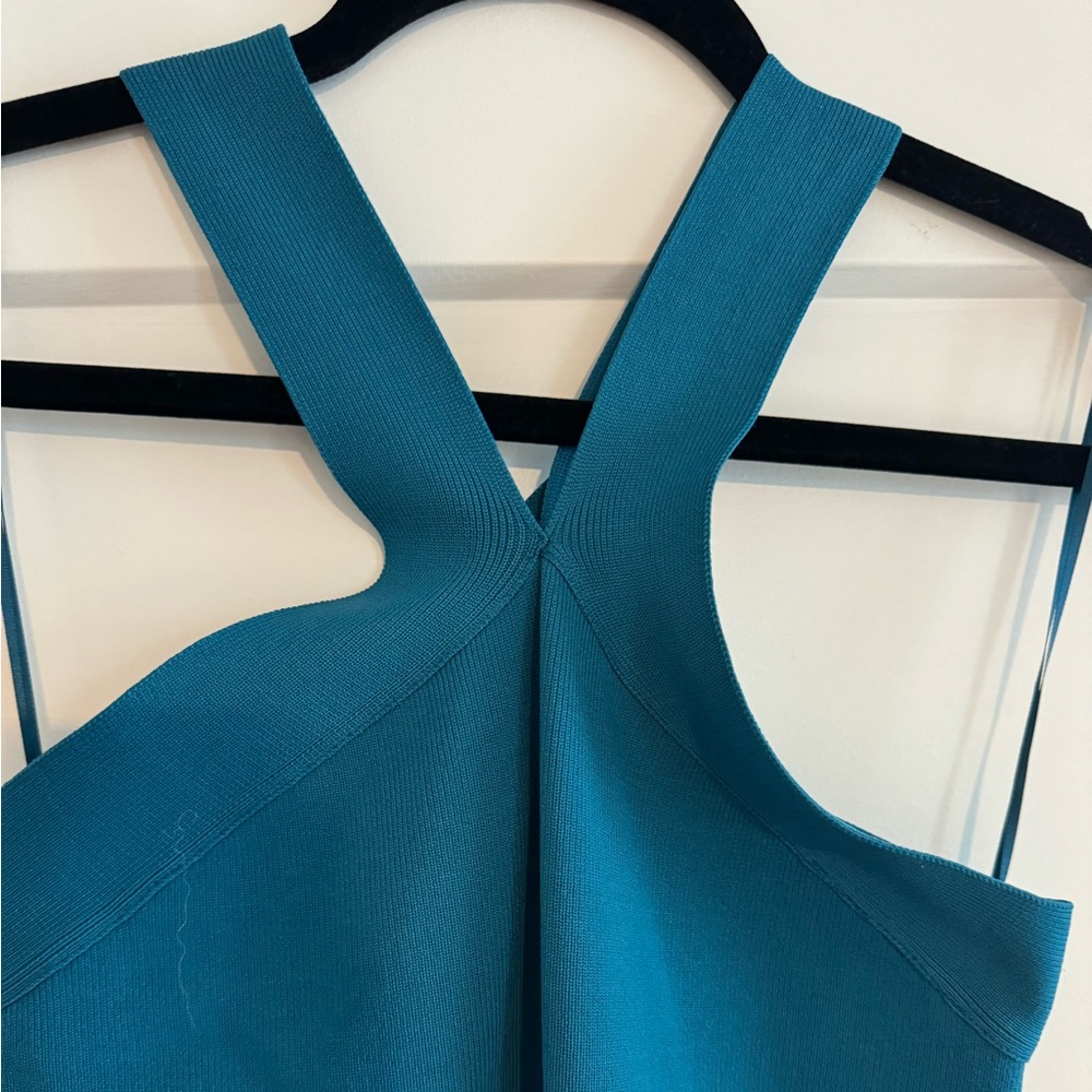 Teal Body Con Dress
